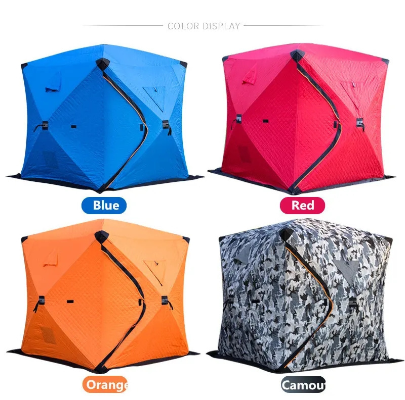 1.8m Outdoor Winter Automatic Quick Pop Up Tent High Quality Backpacking Cotton Thickening Ice Fishing Tent