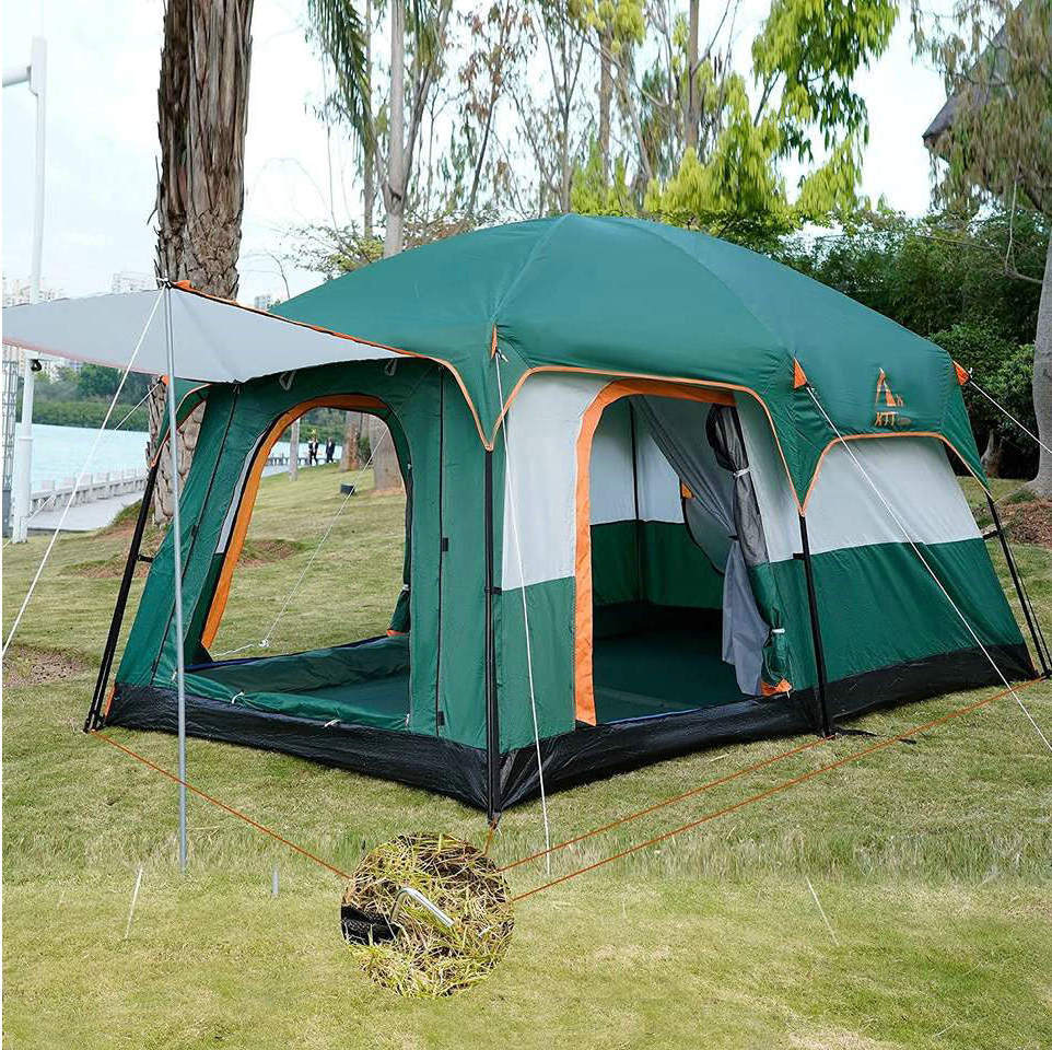 4 Season Sun Proof Rainproof Tents 2 Bedroom 1 Living Room Camping Tent