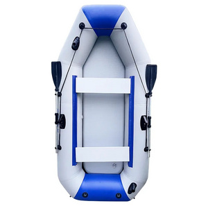 2.6M 2 Person Inflatable Boat PVC Rowing Fishing Kayak Canoe Raft Dinghy Hovercraft