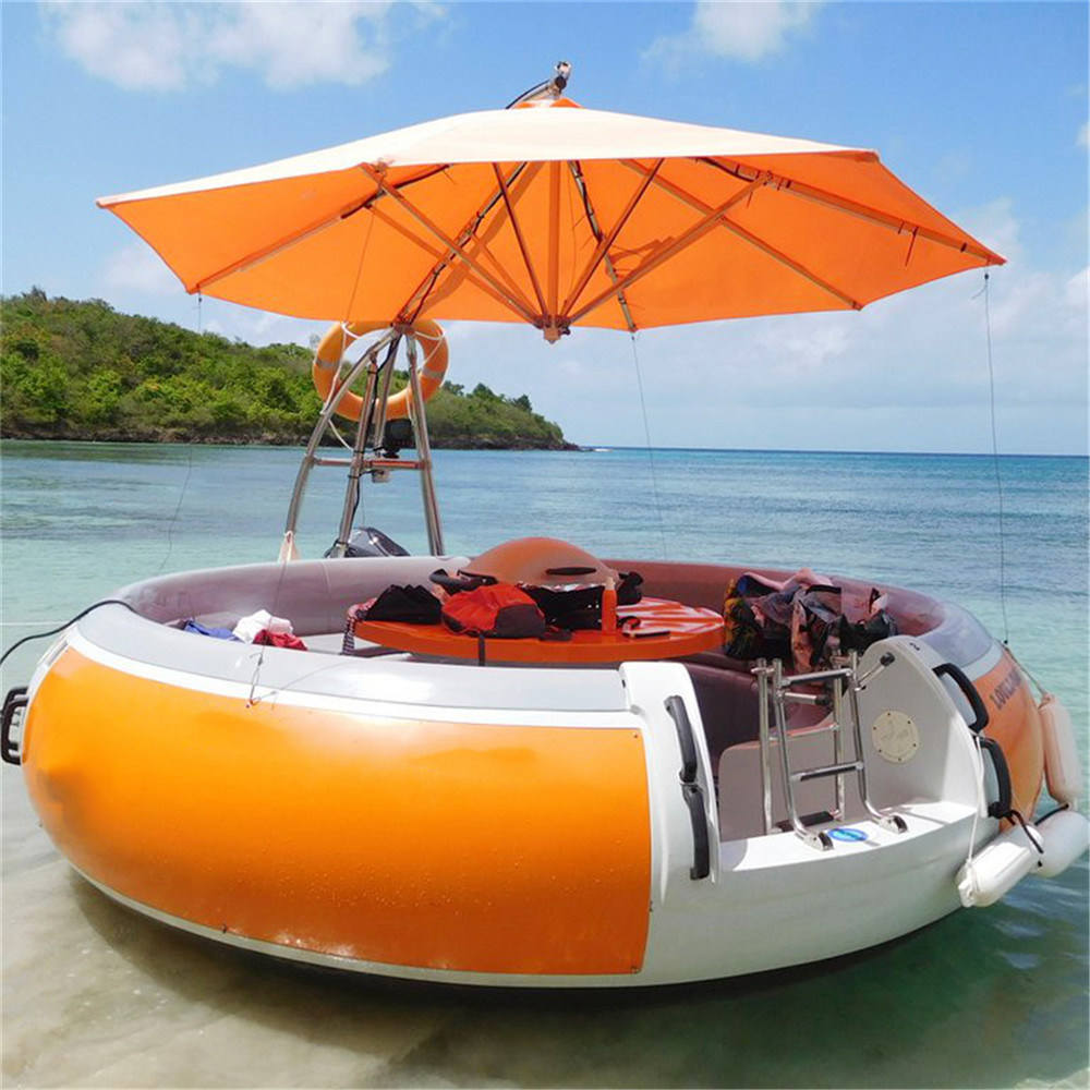 Coasting Around Water Electric Boat Speed Barbecue Boat