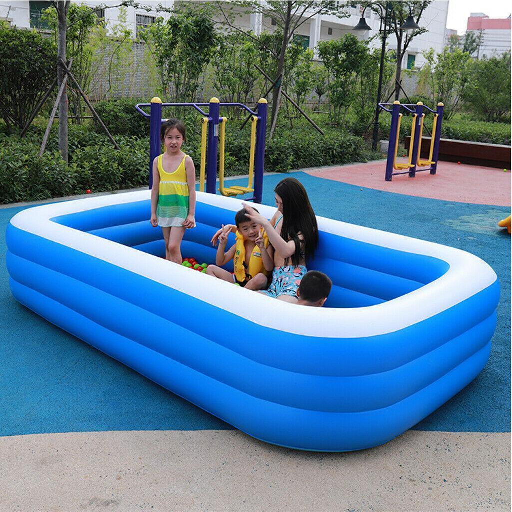 1.1m Inflatable Thickened Swimming Pool Portable Family Kids Swimming Pool Outdoor Inflatable Swimming Pool