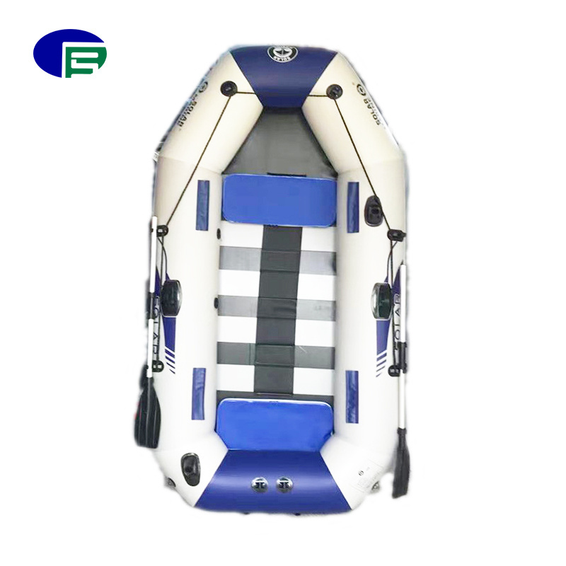 Solar Marine 3 person pvc inflatable rowing boat 260cm air floor kayak for water sport