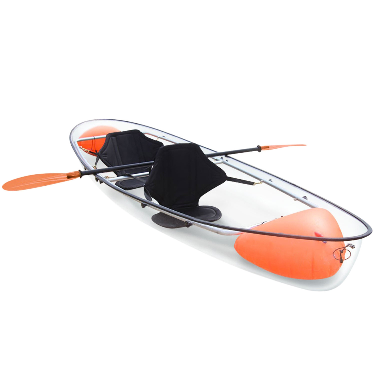 Shoufang Customized Small Plastic Boats See Through Crystal Bottom Kayak Transparent Polycarbonate Clear Kayak