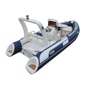 RIB480 Fiberglass Hull Hypalon PVC Inflatable Boat For 5-6 Persons