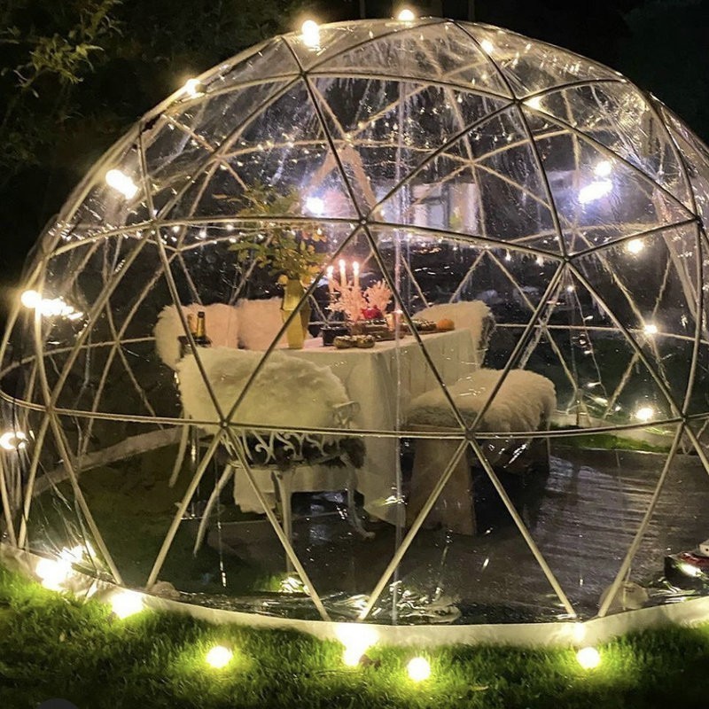 3.6m Transparent Garden Igloo Dome Tent TPU Clear Dome Tent