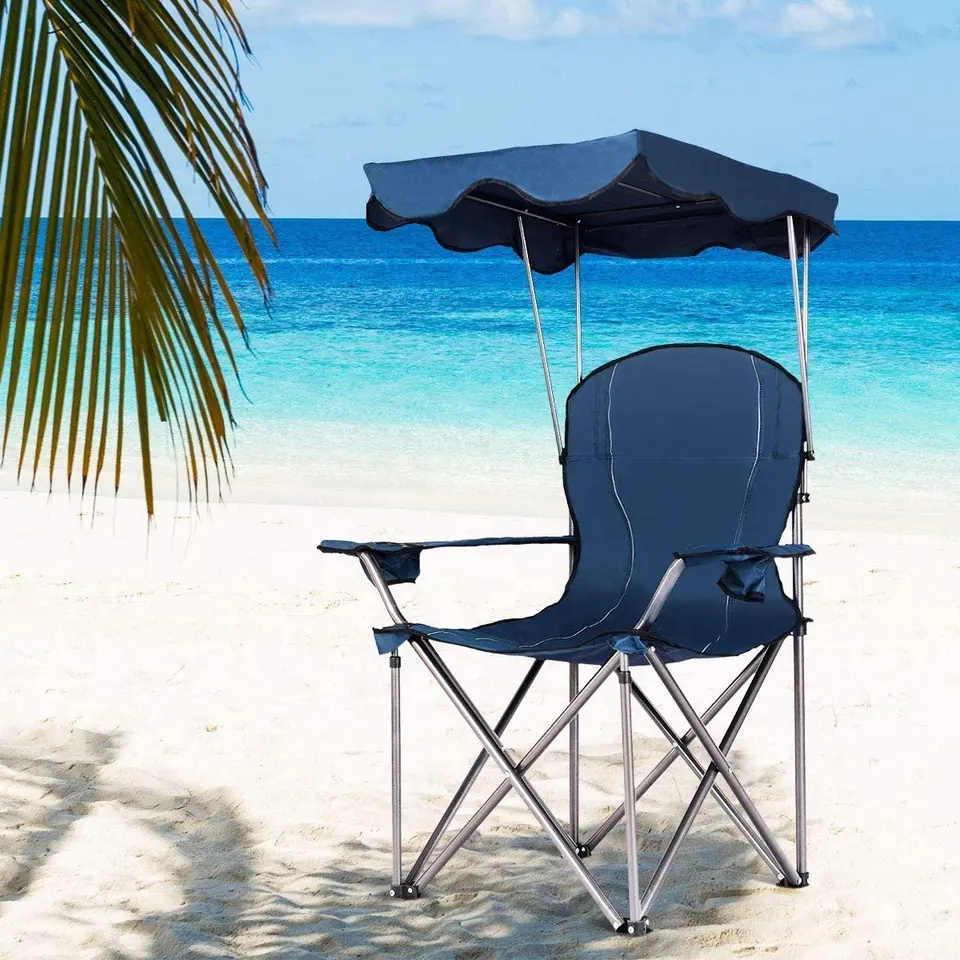 Foldable Portable Beach Chairs Popular Folding Camping Beach Chair With Canopy