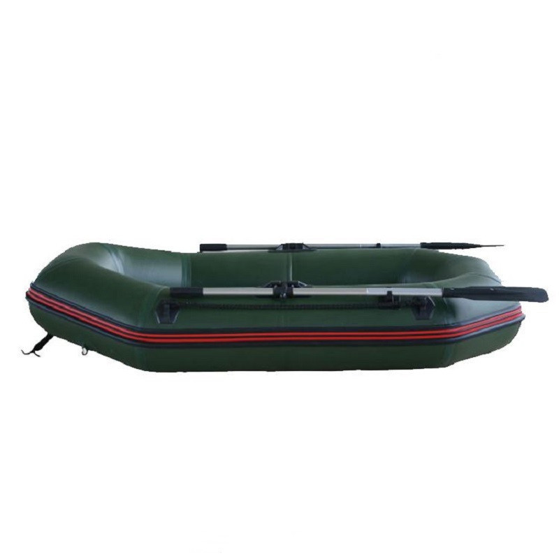 Factory wholesales 3 person canoeing  Bareboat  230 cm fishing Kayak inflatable  Rowing Boats  Easy Attaching accessories