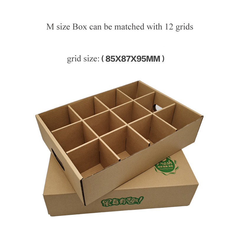 Multi-size heaven and earth cover fruit carton three-layer mango peach apple cardboard packing gift box 5kg express box