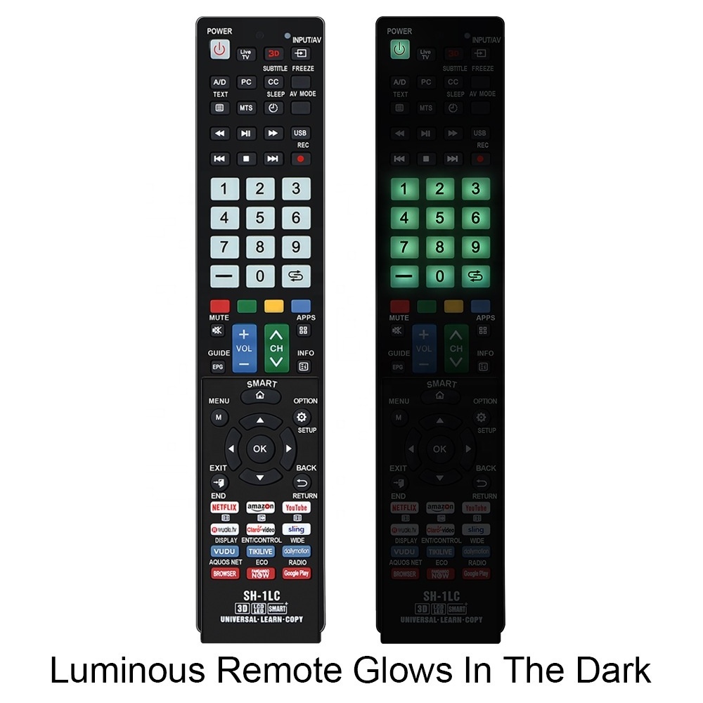 SH-1LC Universal Remote Control Use For Sharp Tv and Use For Hisense Tv With Learning Function