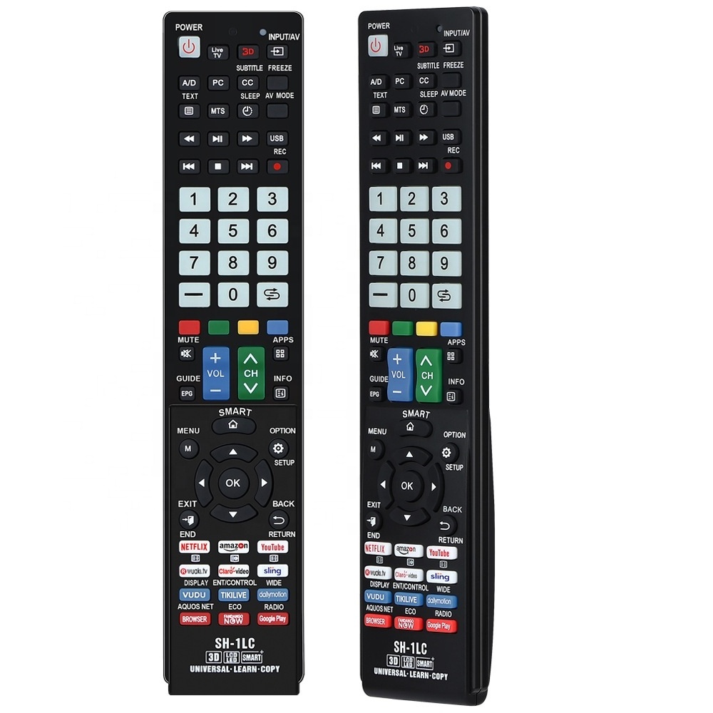 SH-1LC Universal Remote Control Use For Sharp Tv and Use For Hisense Tv With Learning Function