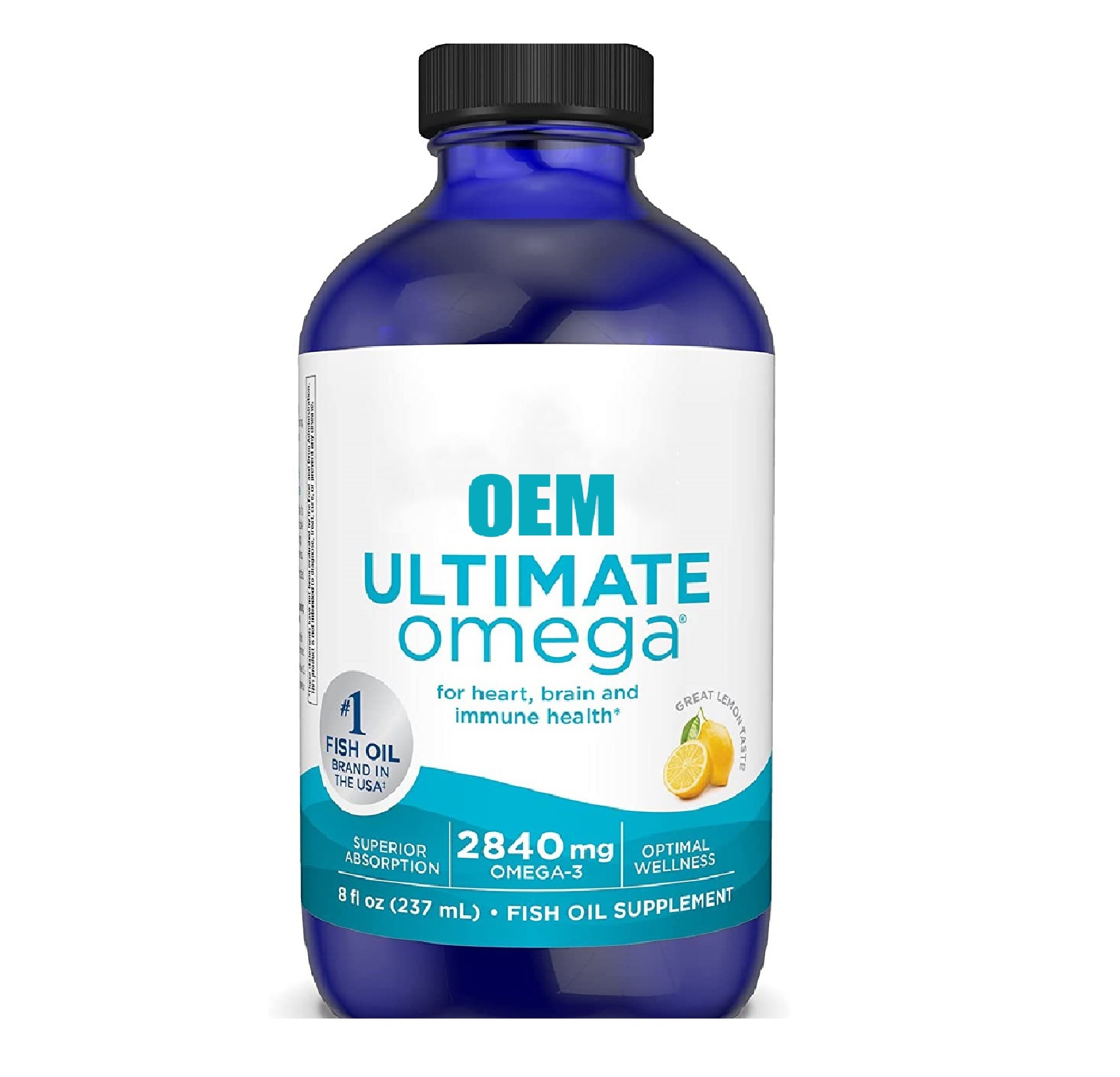 Ultimate Omega Nutrient Solution, 2840mg High-potency Omega-3 fish oil Supplement with EPA and DHA for Brain and Heart Health