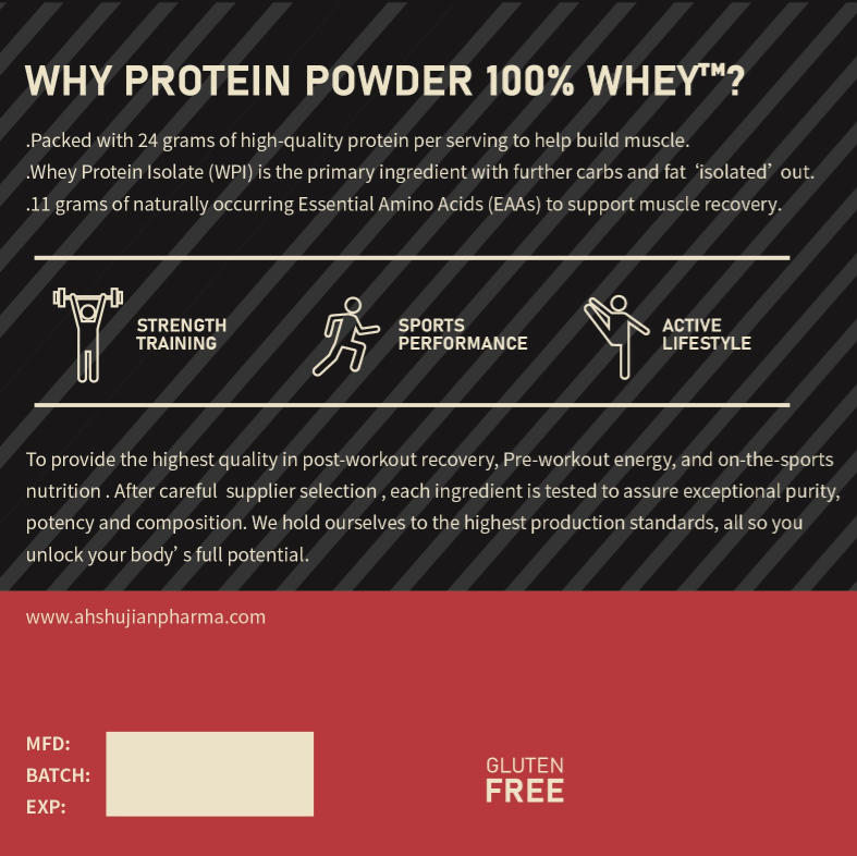 OEM Whey protein powder,which can improve gastrointestinal function,and protect immune system