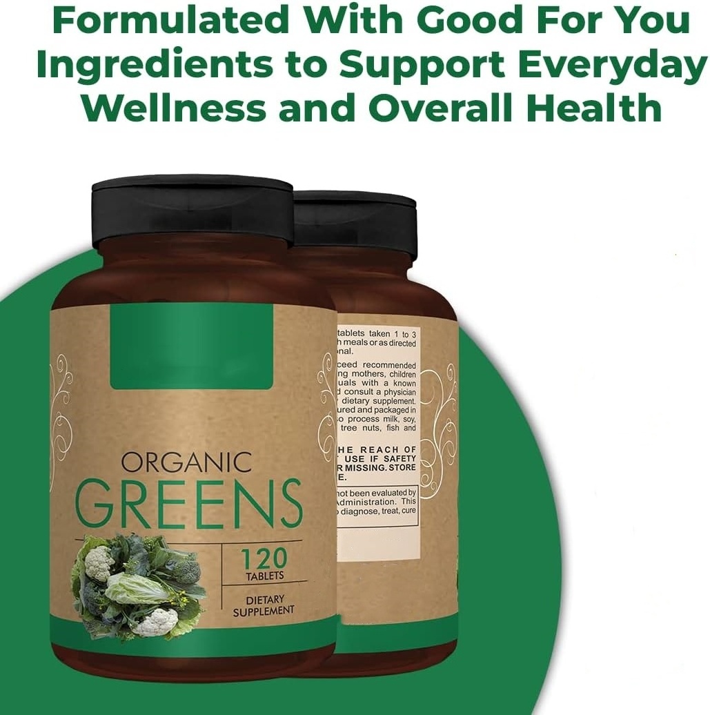 Super Greens Supplement, Full Of Vitamins & Minerals, Greens Powder for Bloating and Digestion,  Non-GMO,