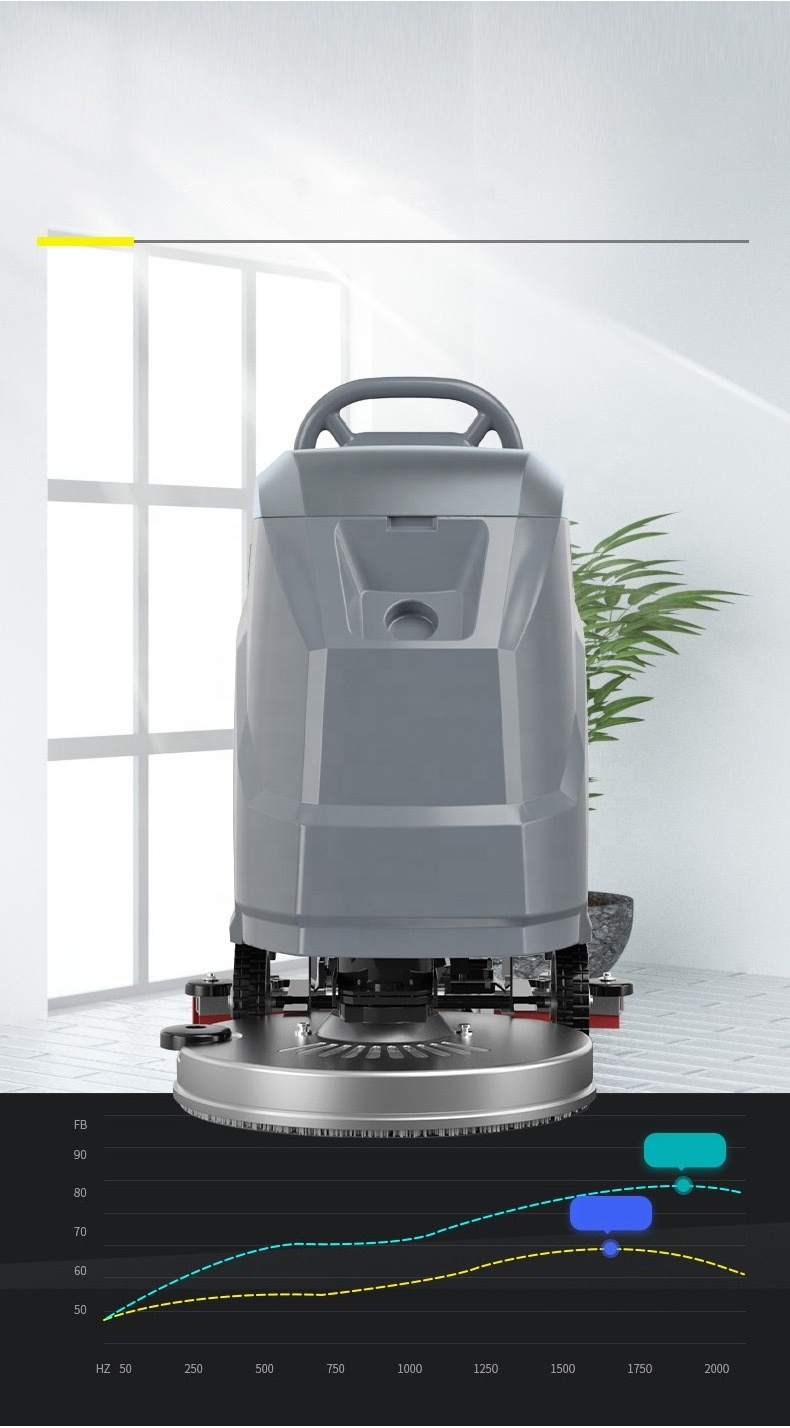 Floor Clean Machine Scrubber Portable Electric Walk Behind Floor Scrubber