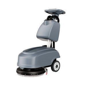 Hand Push Battery Operated Hard Floor Scrubber Machine Portable Floor Clean Machine For Supermarket