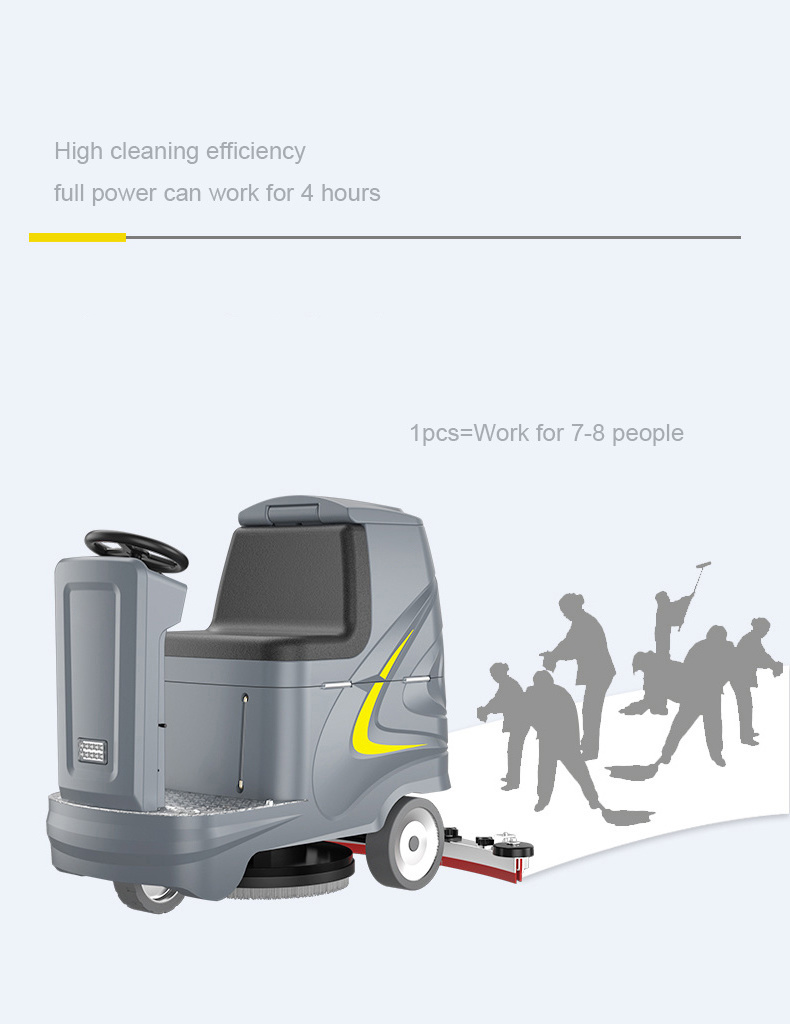 Ride-on Battery Electric Operated Road Floor Sweeper