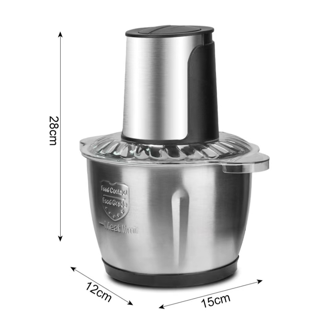 Electric Meat Grinder Crushing Mixer Small And Multifunctional 3L Food Mixers MINI Stainless Steel Meat Grinder