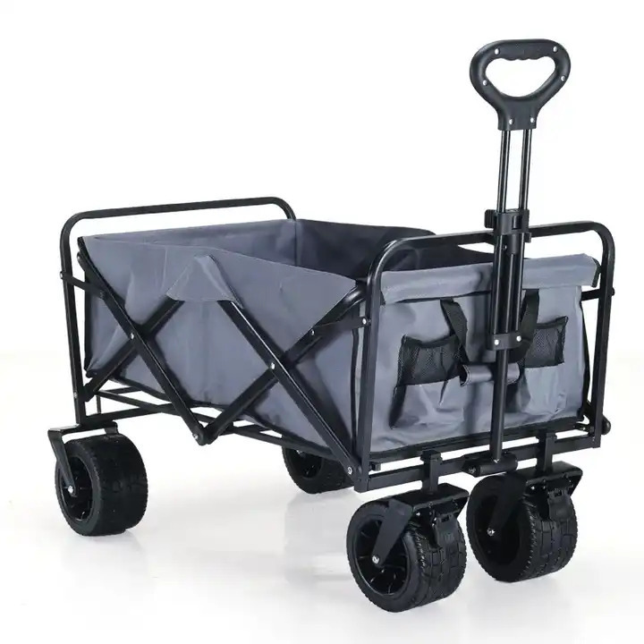 360 Degree  outdoor Garden Park Utility kids wagon portable beach trolley cart foldable camping stroller folding wagon