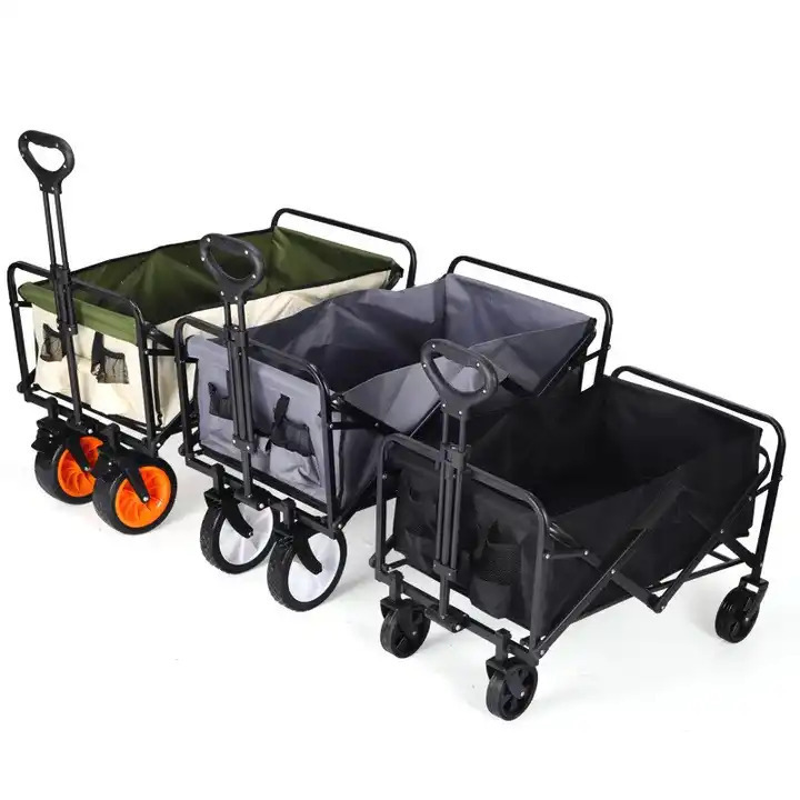 360 Degree  outdoor Garden Park Utility kids wagon portable beach trolley cart foldable camping stroller folding wagon