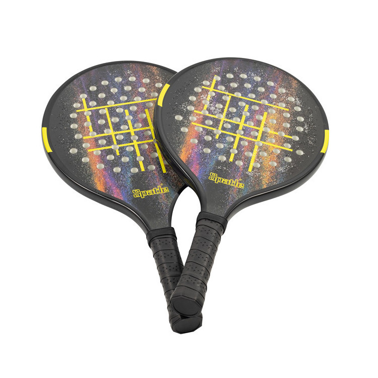 Platform Tennis Paddle With Carbon Fiber Frame And Soft EVA Core