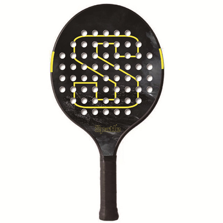 Platform Tennis Paddle With Carbon Fiber Frame And Soft EVA Core