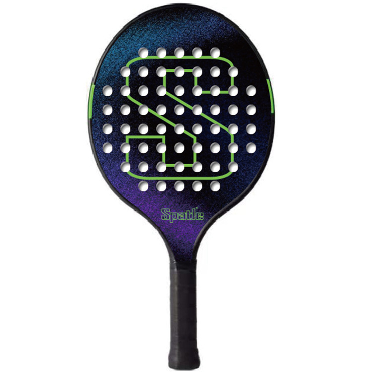 Platform Tennis Paddle With Carbon Fiber Frame And Soft EVA Core