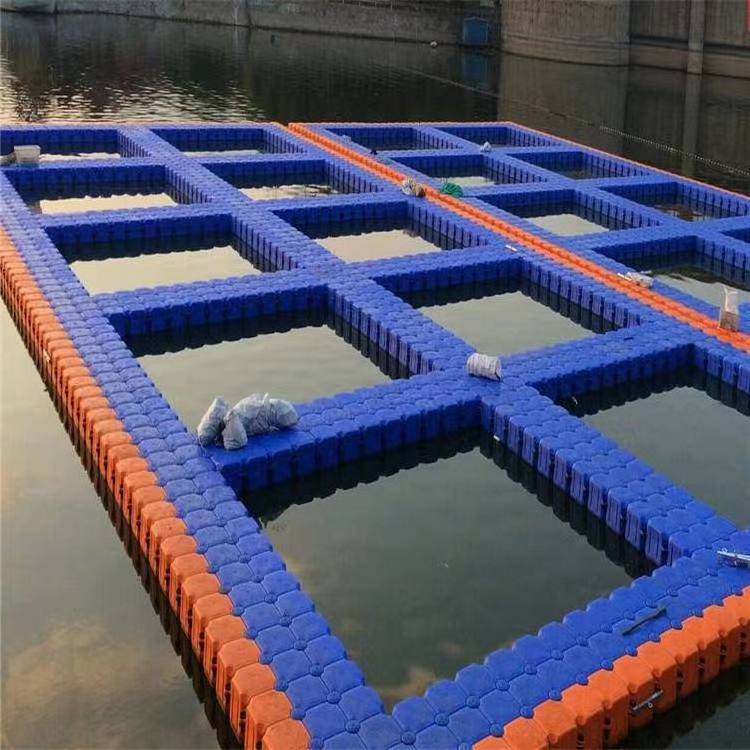 Marine Floater Plastic HDPE Fish Farm Float Cages Floating Pontoon Modular Floating Dock platform