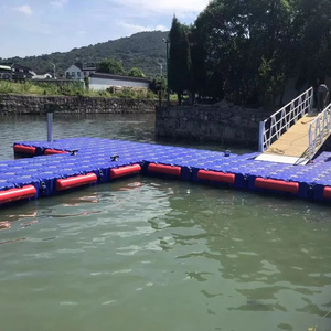 Wholesale HDPE Plastic Cheap Prices Modular Pontoon Platform Floating Docks For Boat Jet Ski