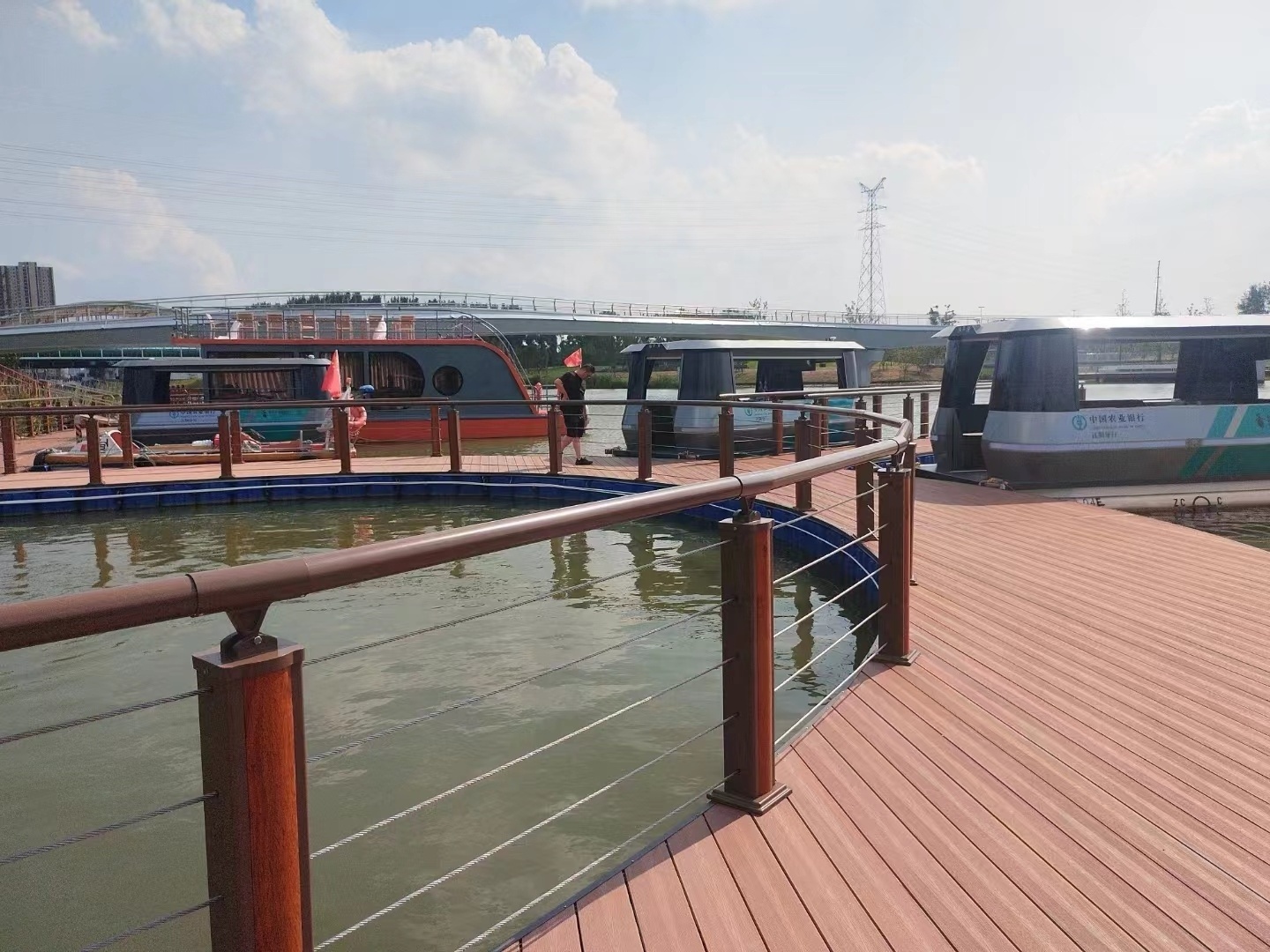 Marine Modular Floating Bridge Pontoon Dock Platform Floating Jet Ski Dock Modular Floating Pontoon