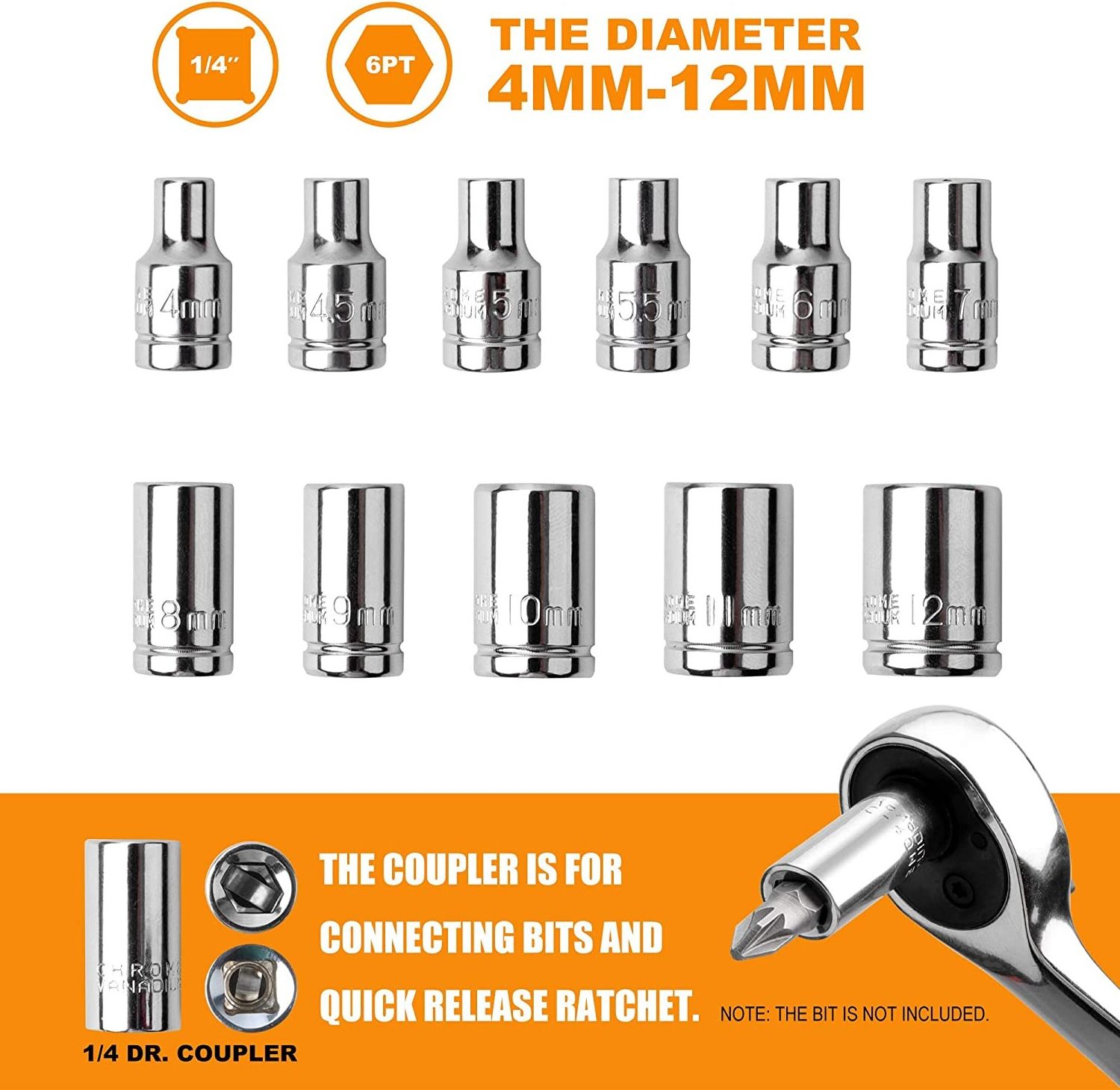 Manual Hand Tool Metric 1/4