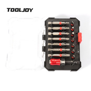 TOOLJOY High Quality Multifunction 15PCS  Kit Cycling Folding Screwdriver Bit Sets Hand Tool for Repair