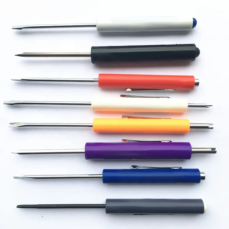 TOOLJOY Hot sale all design Pocket reversible Precision Screwdriver Colorful Pocket Screwdriver With Clip