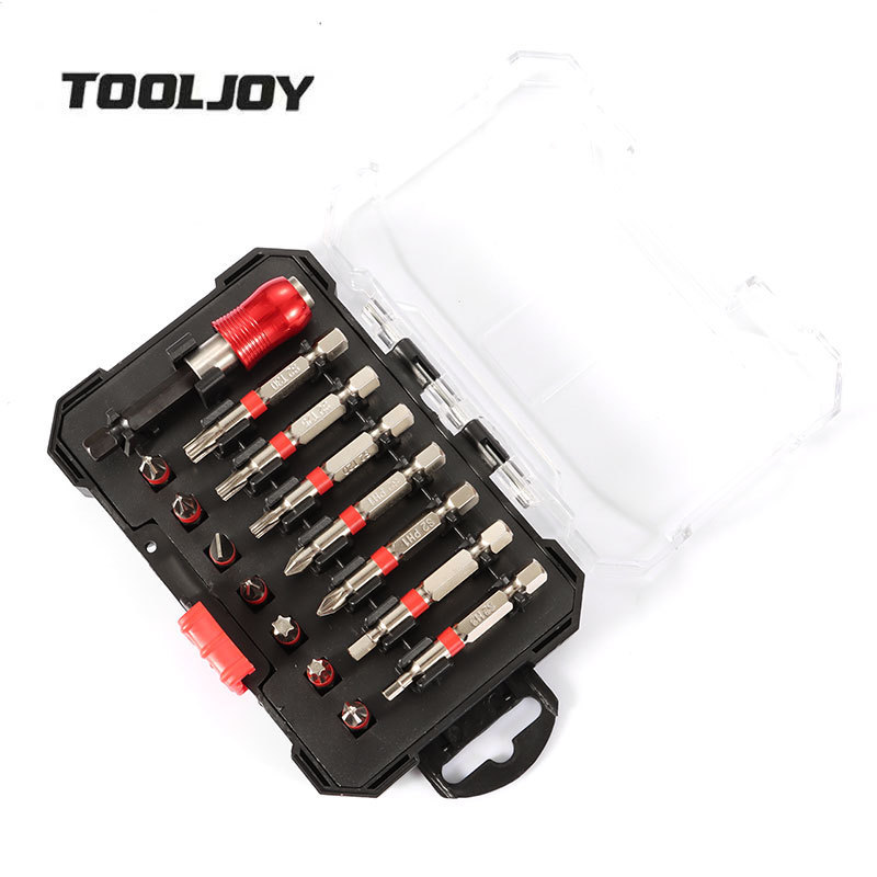 TOOLJOY High Quality Multifunction 15PCS  Kit Cycling Folding Screwdriver Bit Sets Hand Tool for Repair