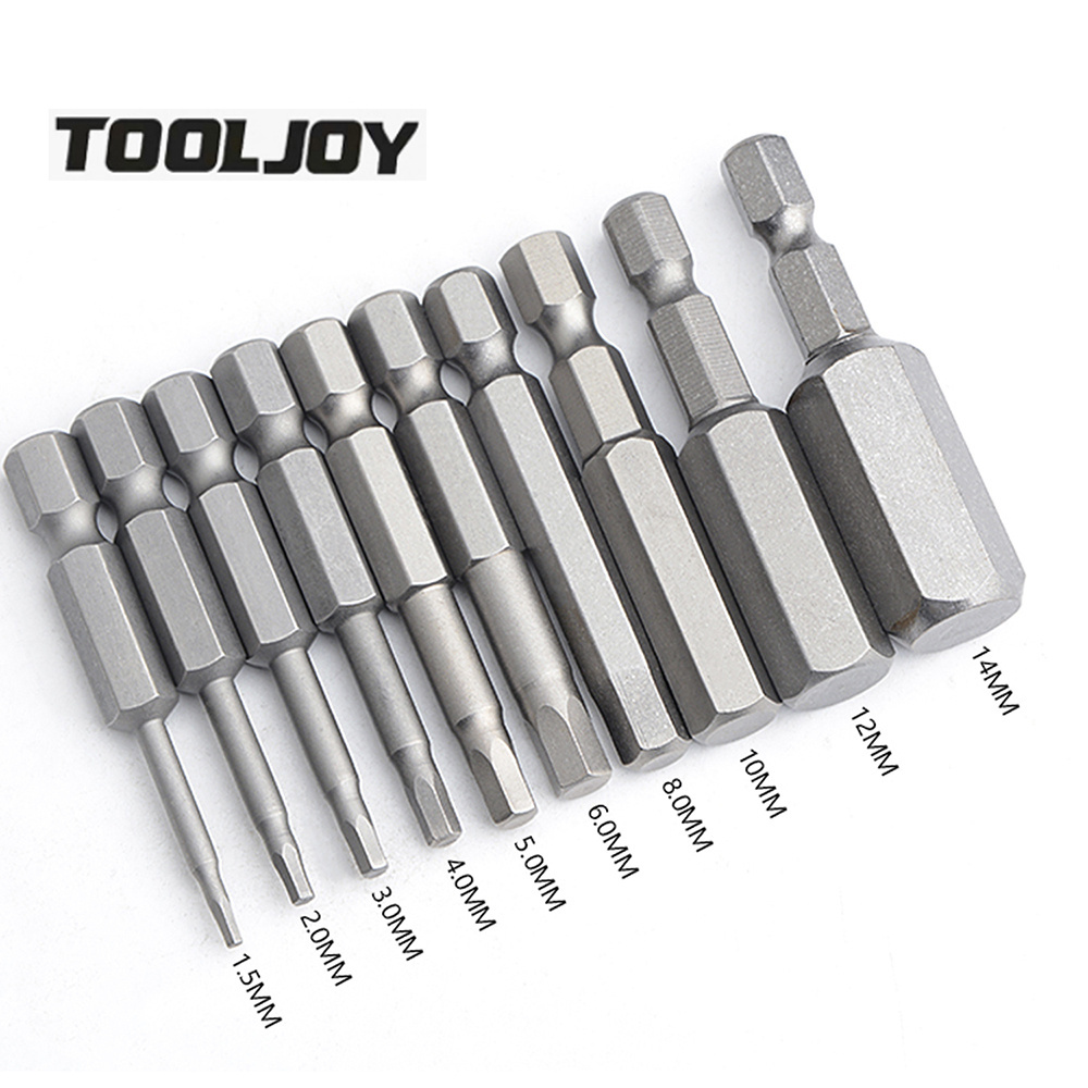 TOOLJOY Factory Direct Supply 50mm 75mm 100mm T10 T15 T20 T25 T30 T35 T40 T45 security torx bit Screwdriver Bits