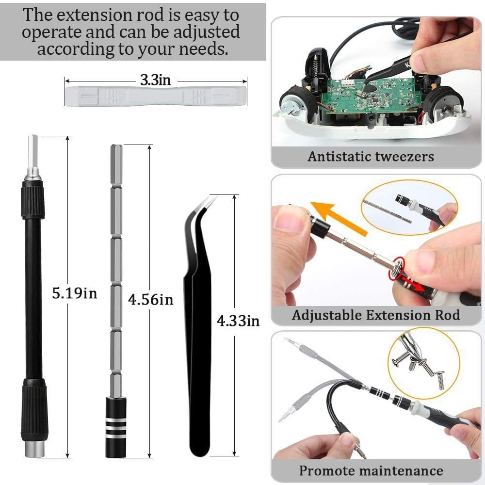 OEM Precision Screwdriver Set 117 in 1 Magnetic Repair Tool Kit for Series PS3 PS4 Switch Eyeglasses Watch