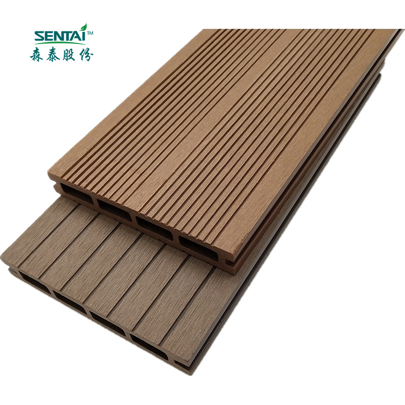 140*21 mm Water Resistant Hot Sale Outdoor Wpc Hollow Composite Deck Board Low Maintenance Easy Install Outdoor Flooring