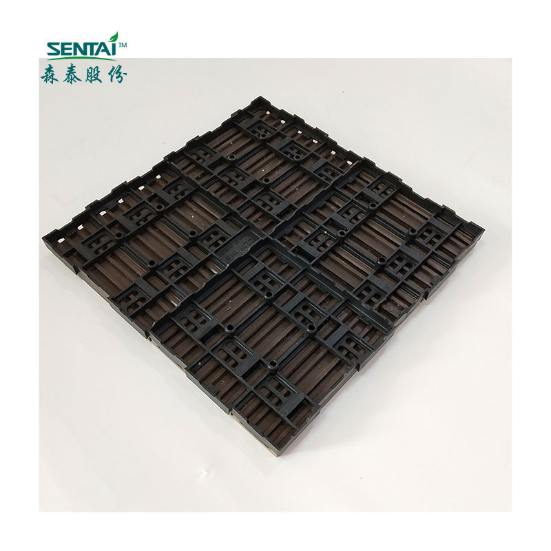 310*310*22m Garden use wpc DIY tiles easy install interlocking click composite tiles outdoor wood plastic deck tile  WT02SAC