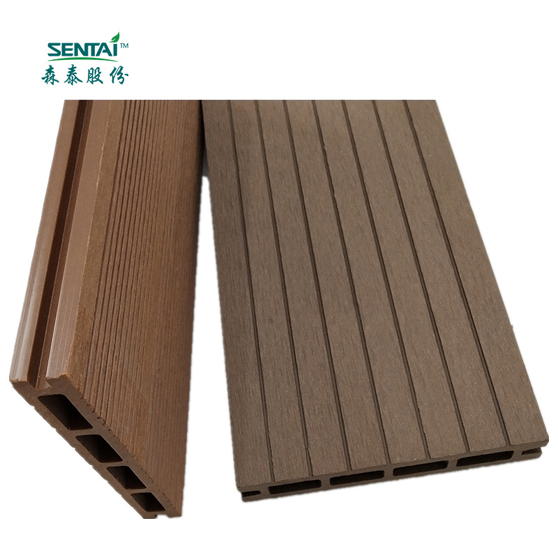 140*21 mm Water Resistant Hot Sale Outdoor Wpc Hollow Composite Deck Board Low Maintenance Easy Install Outdoor Flooring