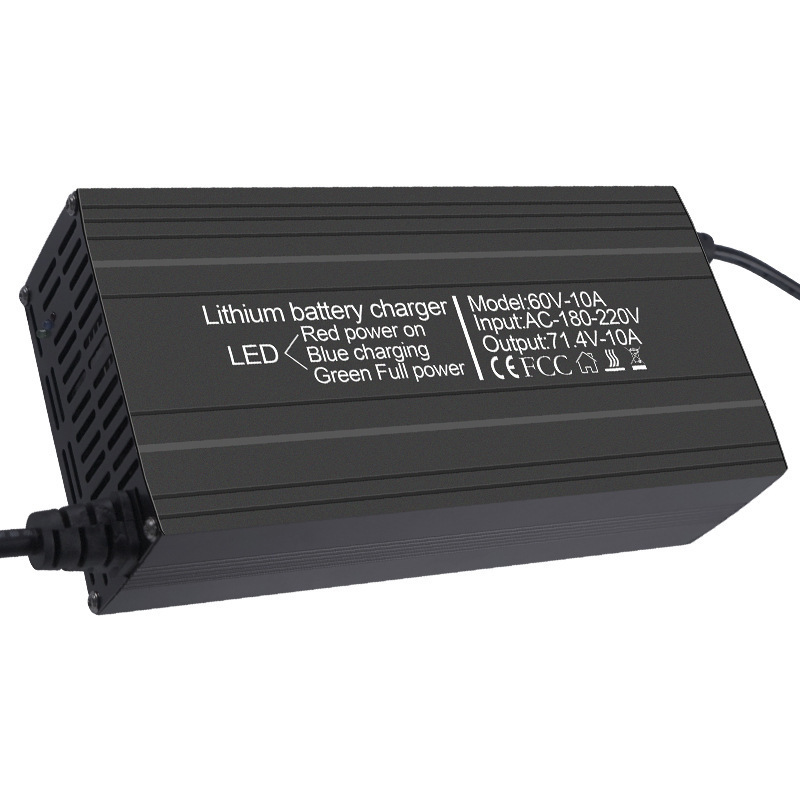 Factory Outlet 71.4V 15A Lithium Battery Charger With Charging Display For 17S 62.9V Lithium Battery Charger