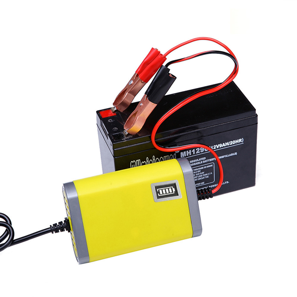 Factory Wholesale 6A 12 Volt Charger 12V Lead Acid Battery Charger Fast Pulse Repair Car Battery Charger 12V With Lcd Display