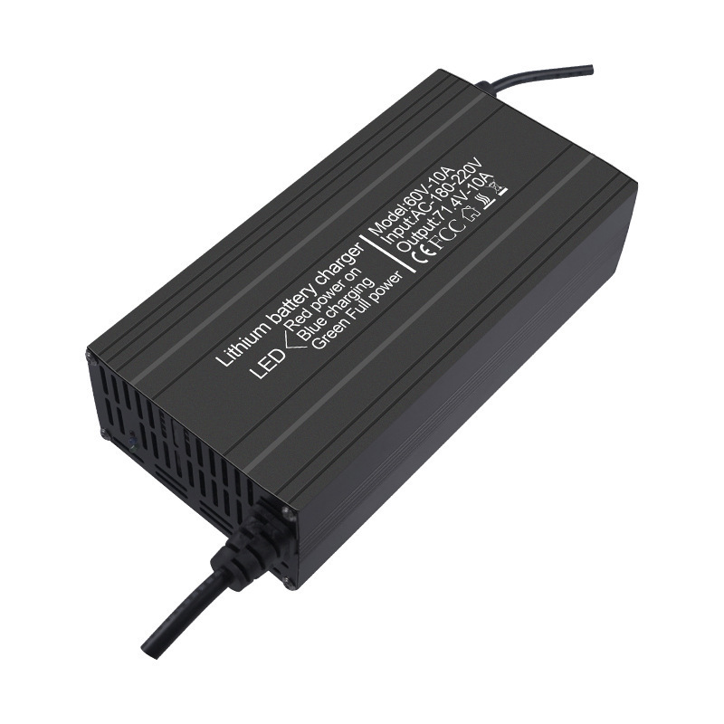 Factory Outlet 71.4V 15A Lithium Battery Charger With Charging Display For 17S 62.9V Lithium Battery Charger