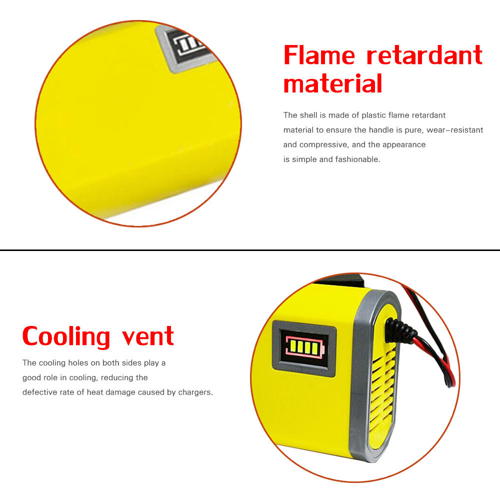 Factory Wholesale 6A 12 Volt Charger 12V Lead Acid Battery Charger Fast Pulse Repair Car Battery Charger 12V With Lcd Display