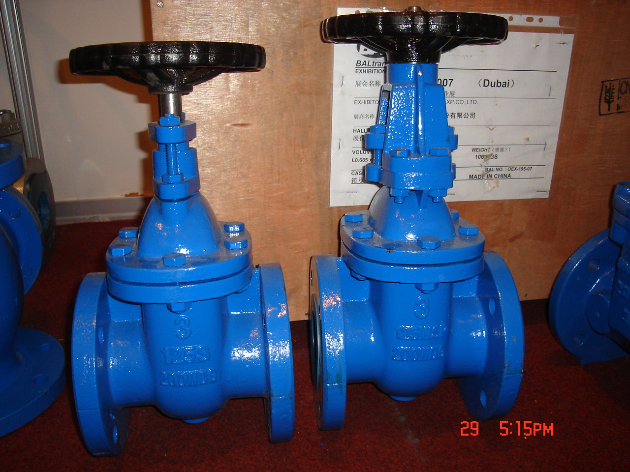 Awwa C509 Flanged Type Metal Seated Gate Valve with Rising Stem 125lb / 150lb