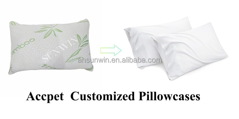 Custom LOGO Bed Cervical Orthopedic Neck Rest Orthopedic Contour Bamboo Memory Foam Pillow for Sleeping