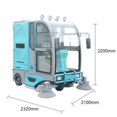 Road Brush Sweeper Road Sweeper Tractor Street Cleaning Vehicle for Road Maintenance