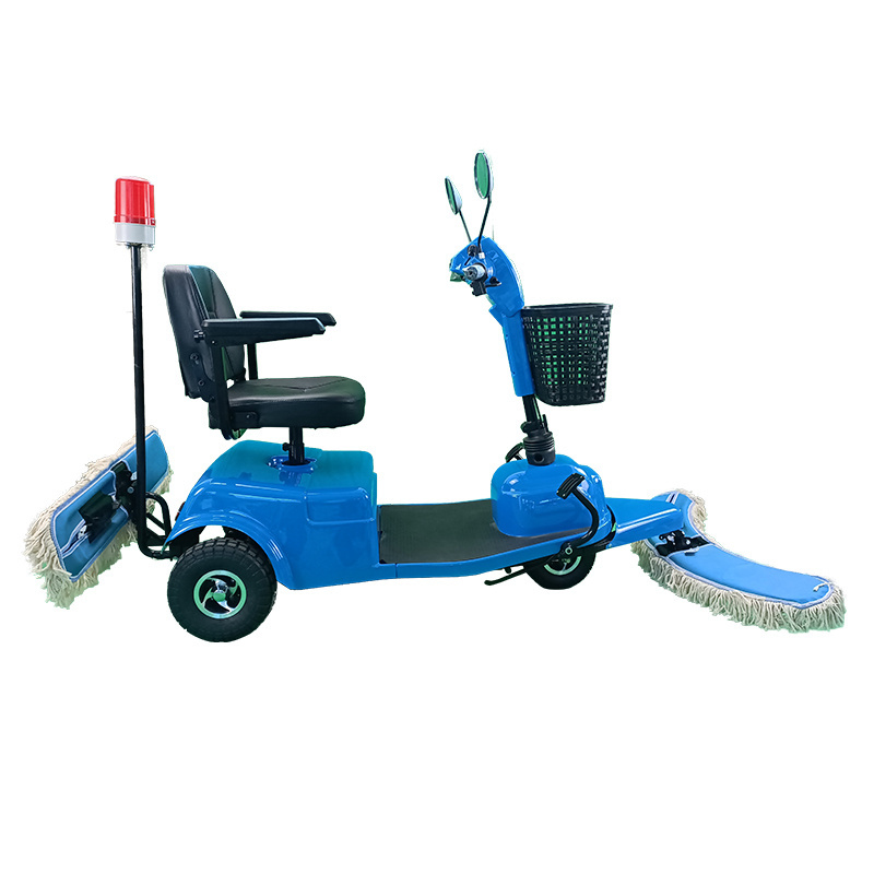 Ride On 3 Wheels Dust Cart Automatic Floor Polisher Washing Machine Floor Cleaning Dry Mops Scrubbing Machine