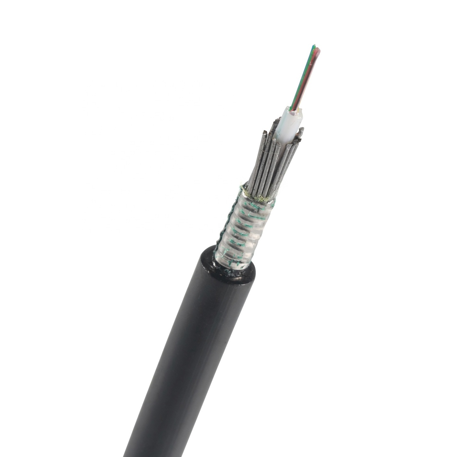 Top quality GYXTS 2/4/6/8/10/12/24 cores direct buried  armored outdoor  fiber optical cable  price for per meter