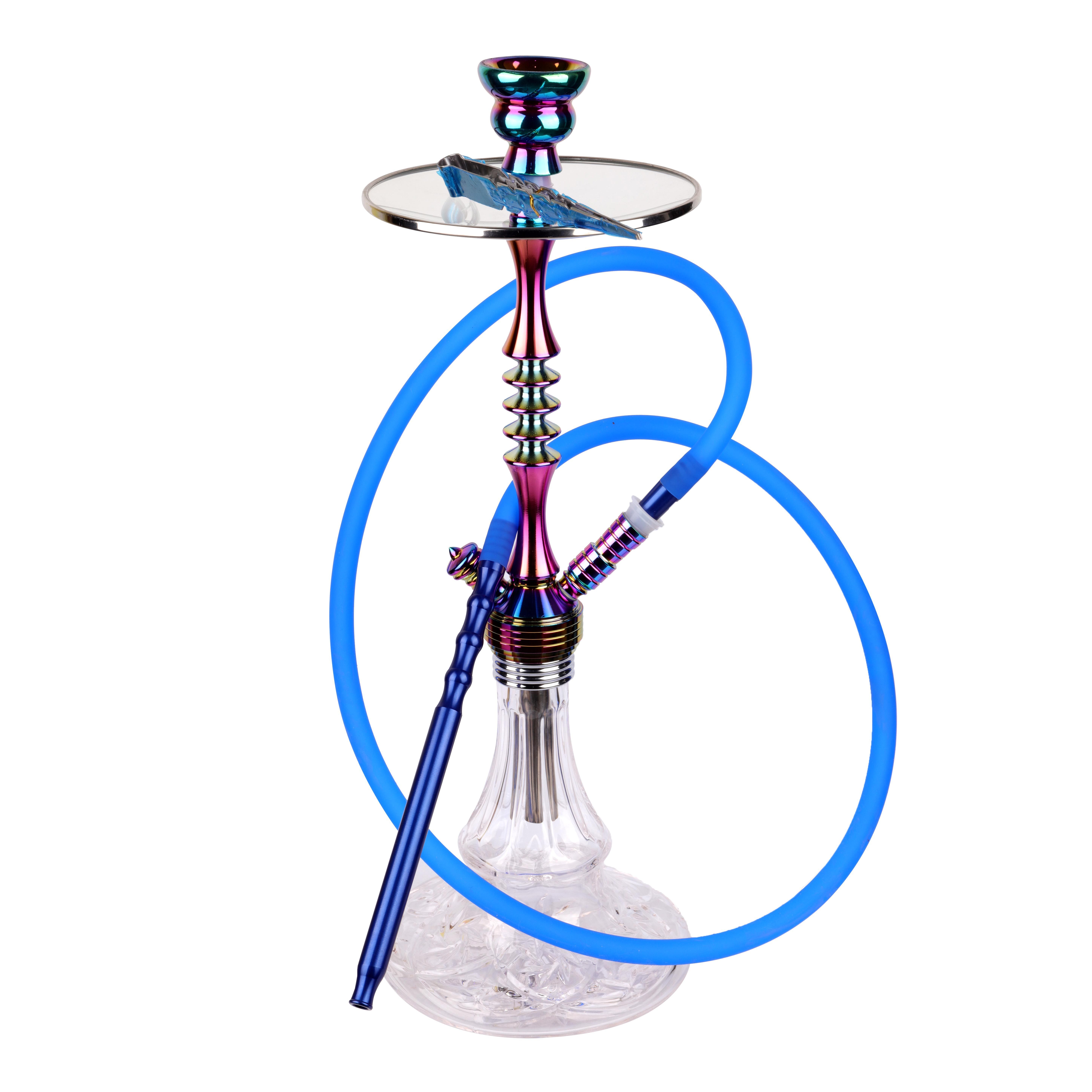 Factory Directly Sales Glass Arab Traditional Shisha Smoking Accessories Single Double Hose Hookah