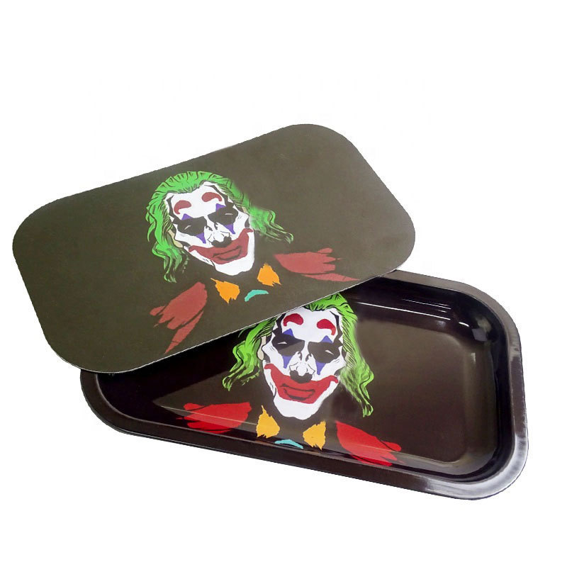 Sublimation Metal  Rolling Baking Rolling Tray For Girls Magnetic Lids Blank Custom smoking accessorles Tray