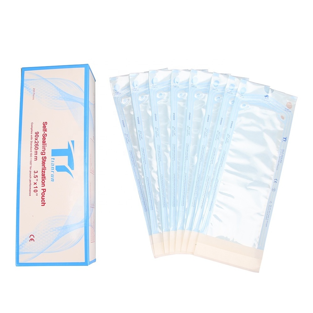 High Quality  Compound film dry heat Sterilization Pouch according to ISO13485 standard for Medical ETO